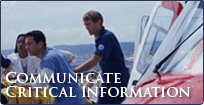 communicate critical information