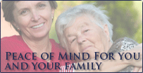 peace of mind for you and your family